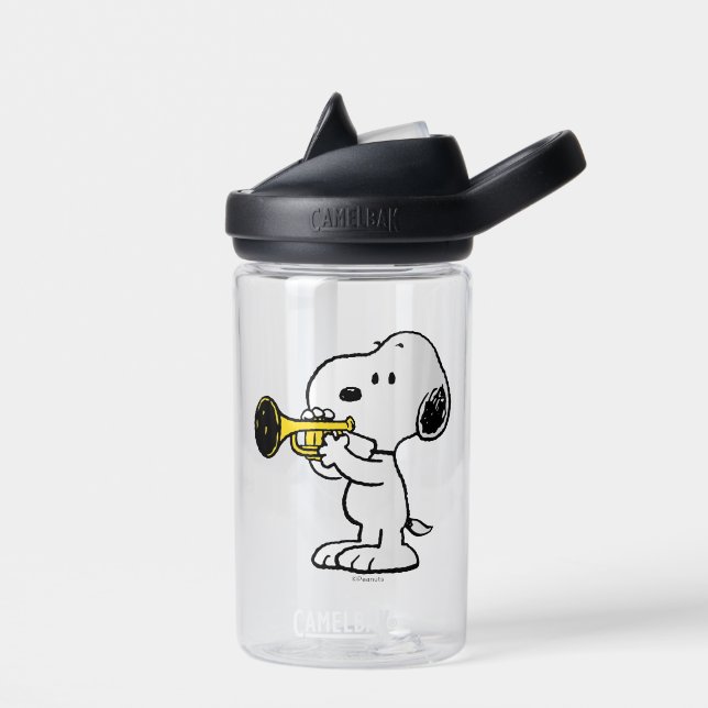 Botella De Agua Cacahuetes | Jugador de trompeta Snoopy (Izquierdo)