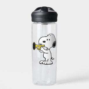 Botella De Agua Cacahuetes   Jugador de trompeta Snoopy