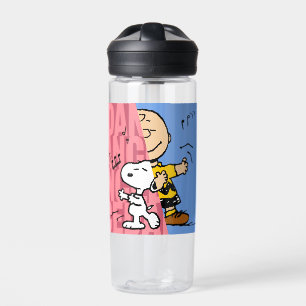 Botella De Agua Cacahuetes   Media danza Snoopy y Charlie Brown
