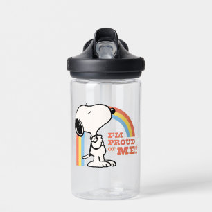Botella De Agua Cacahuetes   Snoopy Estoy orgulloso de mí