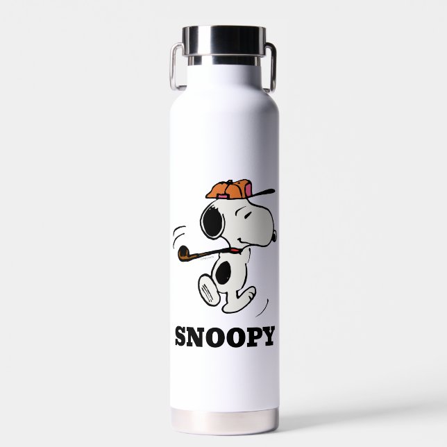 Botella De Agua Cacahuetes | Snoopy Golf (Delantero)