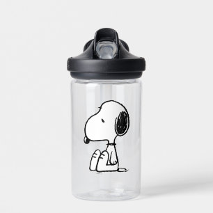 Botella De Agua Cacahuetes   Snoopy Mirando hacia abajo