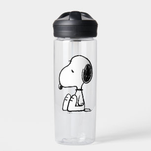 Botella De Agua Cacahuetes   Snoopy Mirando hacia abajo