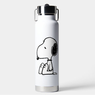 Botella De Agua Cacahuetes   Snoopy Mirando hacia abajo