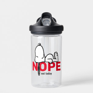 Botella De Agua Cacahuetes   Snoopy Not Today