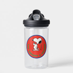 Botella De Agua Cacahuetes   Snoopy Raw Strength & Courage Badge