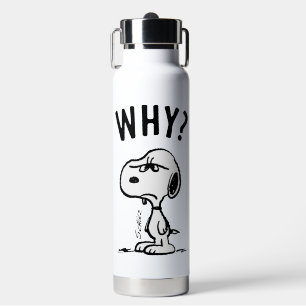 Botella De Agua Cacahuetes   Snoopy Se Pregunta Por Qué?