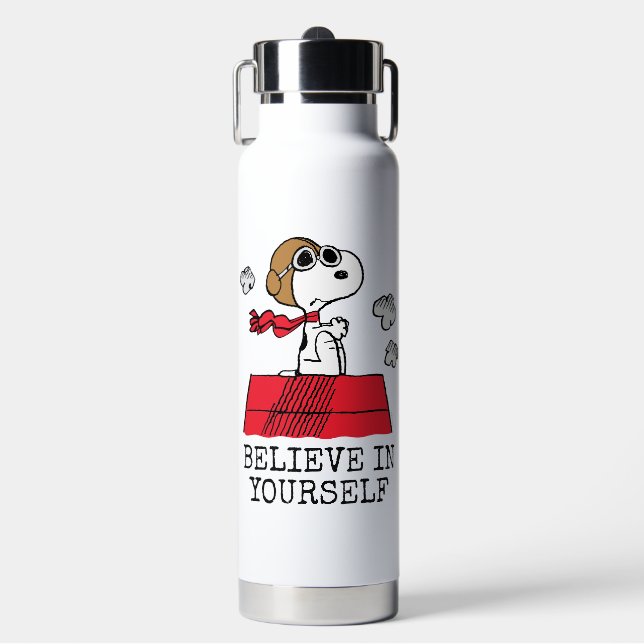 Botella De Agua Cacahuetes | Snoopy the Flying Ace (Frente)