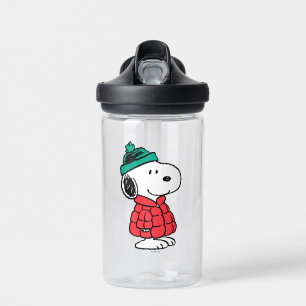 Botella De Agua Cacahuetes   Snoopy Winter Coat & Gorra