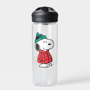Botella De Agua Cacahuetes   Snoopy Winter Coat & Gorra