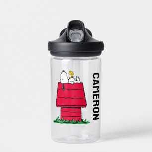 Botella De Agua Cacahuetes   Snoopy & Woodstock Doghouse