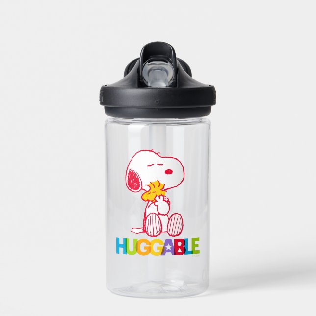 Botella De Agua Cacahuetes | Snoopy & Woodstock Huggable (Delante)