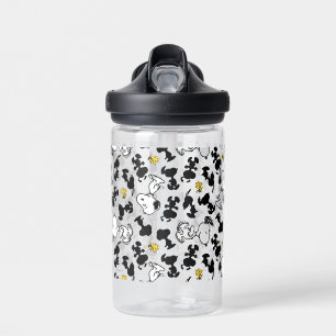 Botella De Agua Cacahuetes   Snoopy & Woodstock Shadow Pattern