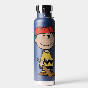 Botella De Agua Cacahuetes   Sonrisa de béisbol Charlie Brown