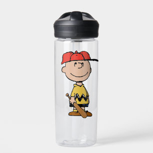 Botella De Agua Cacahuetes   Sonrisa de béisbol Charlie Brown