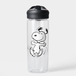Botella De Agua Cacahuetes   Un baile feliz Snoopy