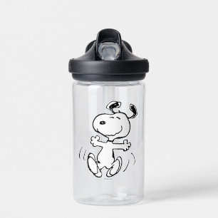 Botella De Agua Cacahuetes   Un baile feliz Snoopy