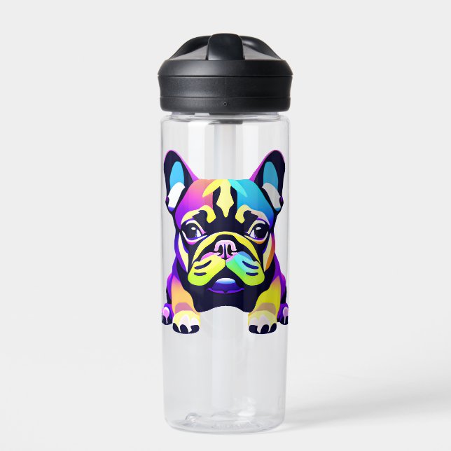 Botella De Agua Cachorro de cerdo colorido (Delante)