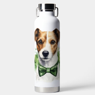 BOTELLA DE AGUA CACHORRO DE PERRO ADORABLE Y DESGREÑADO CON TEMA I