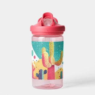 Botella De Agua Cacti en colores vivos