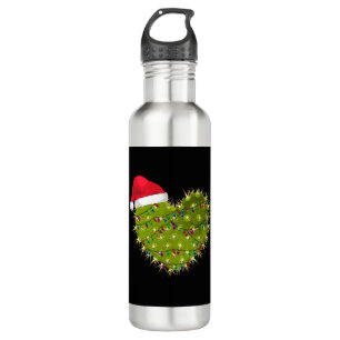 Botella De Agua Cactus Heart Navidades