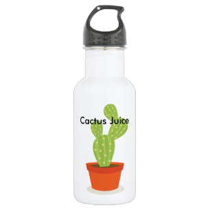 Botella De Agua Cactus suculento lindo - jugo del cactus