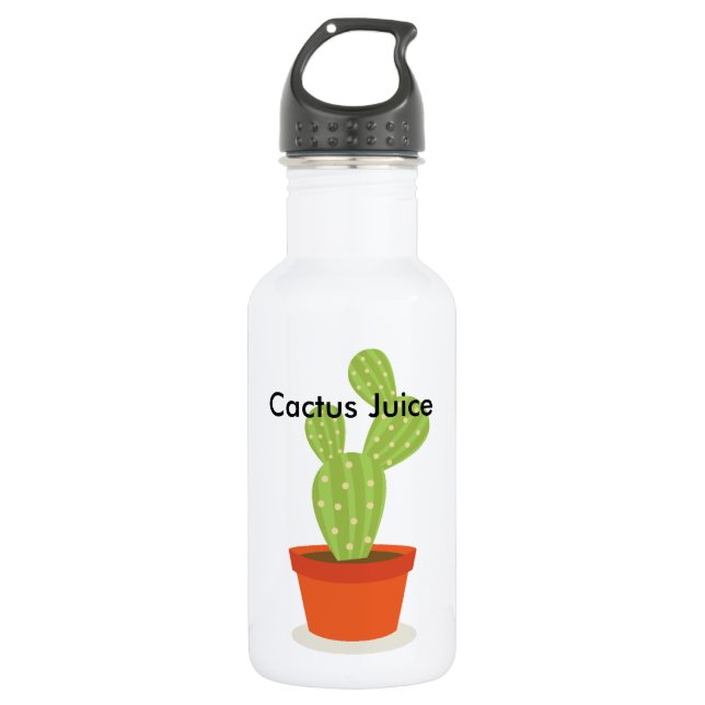 Botella De Agua Cactus suculento lindo - jugo del cactus (Anverso)