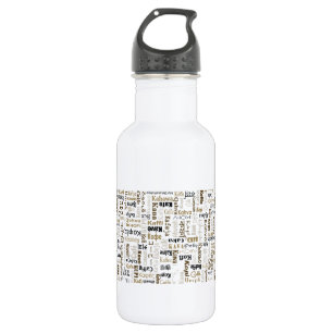 Botella De Agua Café