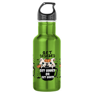 Botella De Agua Café de Halloween: Caffeine Zombie Spooky Design