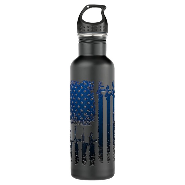 Botella De Agua Café de Rifle Negro.png (Anverso)