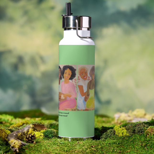 Botella De Agua "Café En El Jardín" Latte Mug (Exterior)