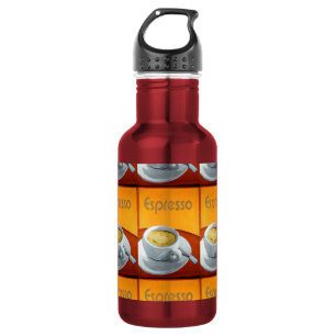 Botella De Agua Café Espresso Vintage