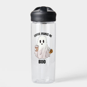 Botella De Agua Café Fantasma Halloween Divertido