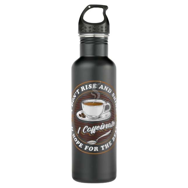Botella De Agua Café Lover Drinker - Caffeine Morning Espresso C (Anverso)