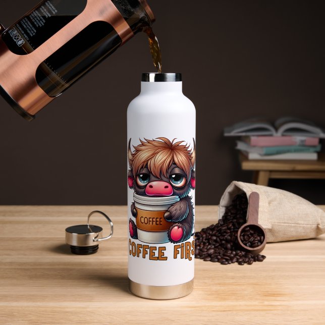 Botella De Agua Café Primero  (Café (girado))