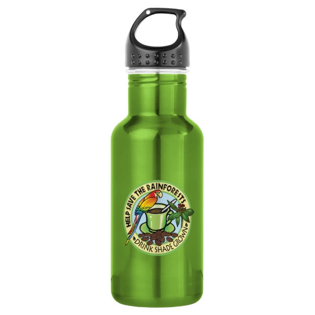Botella De Agua Café Shade Grown (Anverso)