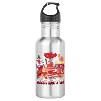 Botella De Agua café valentine-day