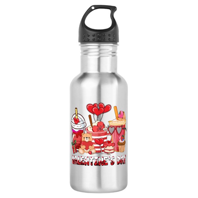Botella De Agua café valentine-day (Anverso)