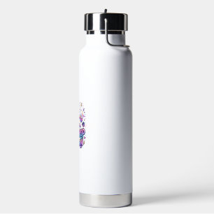 Botella De Agua Caída de bajo unicornio idea de regalo tipografía 
