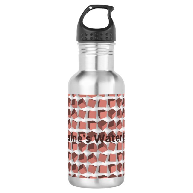 Botella De Agua Cajas que se tambalean (Anverso)