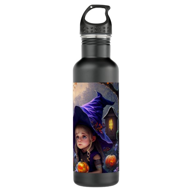 Botella De Agua calabaza/capricho/Halloween/personalizado (Anverso)