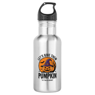 Botella De Agua Calabaza de Halloween Sombrero de Bruja Divertido 