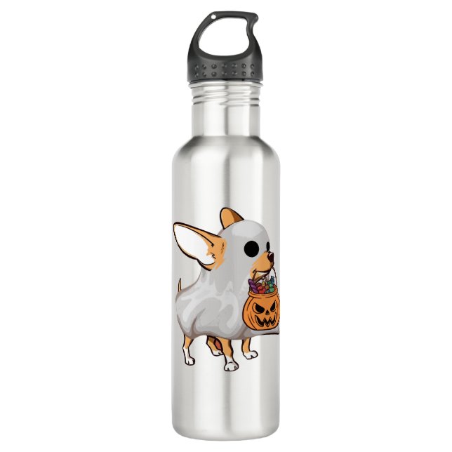 Botella De Agua Calabaza fantasma de Chihuahua (Anverso)