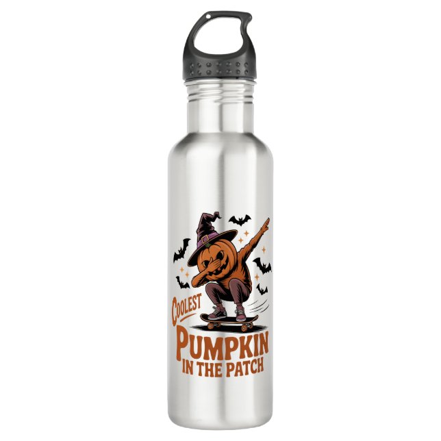 Botella De Agua Calabaza más fría del parche (Anverso)