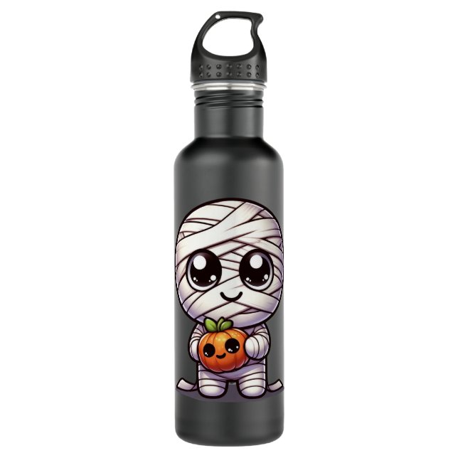 Botella De Agua Calabaza/momia de Halloween (Anverso)