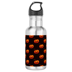 Botella De Agua Calabazas de Halloween, Calabazas Naranjas Truco o