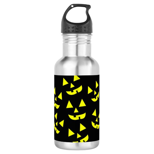 Botella De Agua Calabazas de Halloween Jack O' Lantern (Anverso)