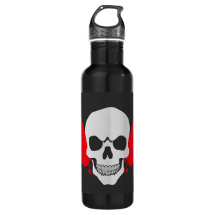 Botella De Agua calavera con alas