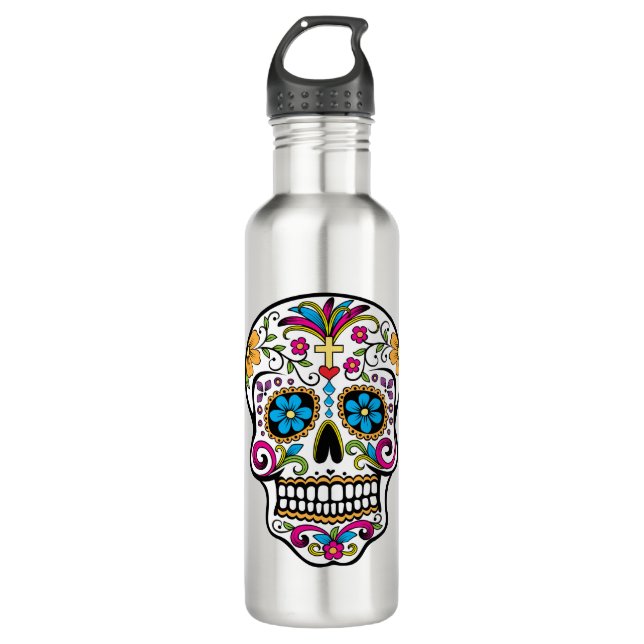 Botella De Agua Calavera de azúcar (Anverso)