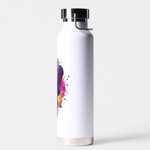 Botella De Agua Calavera de Boogie � Cráneo Disco divertido de los